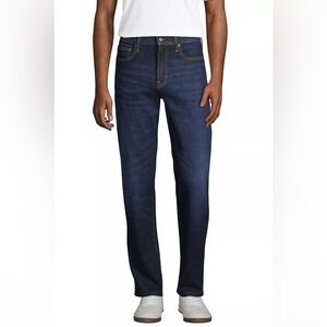 🐠LANDS’ END MEN’S SQUARE RIGGER TRADITIONAL FIT MEDIUM WASH JEANS SIZE 48🐠